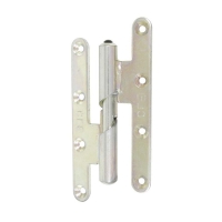 Paumelle à hélices acier pour menuiserie bois