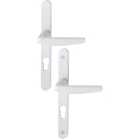 Ensemble sur grande plaque étroite ATLANTA blanc RAL 9016