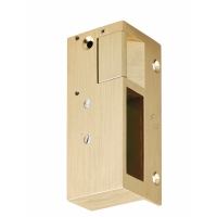 Gâche électrique en applique verticale bronze Beugnot n°3 à impulsion