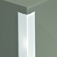 Cornière protection d'angle - acier revêtu blanc