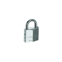 Cadenas à clé laiton nickelé anse inox 84IB varié avec 2 clés