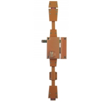 Serrure en applique 3 points verticale à tirage TARGA à cylindre européen