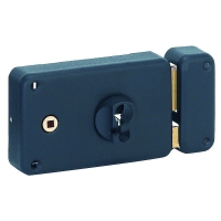 Serrure en applique de grille horizontale à fouillot 979 à cylindre européen