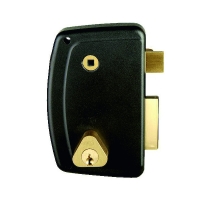 Serrure en applique verticale à fouillot MATCH à cylindre rond