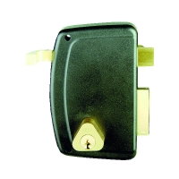 Serrure en applique verticale à tirage MATCH à cylindre rond