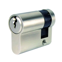 Demi-cylindre européen de chantier 5 goupilles en laiton nickelé