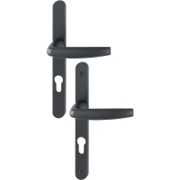 Ensemble sur grande plaque étroite ATLANTA noir mat F9714