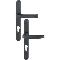 Ensemble sur grande plaque étroite saillie réduite ATLANTA noir mat F9714