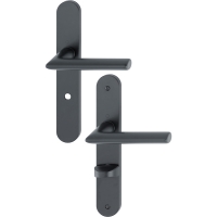 Ensemble sur grande plaque STOCKHOLM noir mat F9714