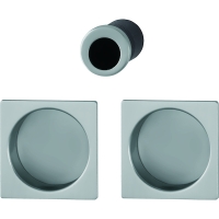 Ensemble poignée carrée pour porte coulissante intérieure SET 5 4921