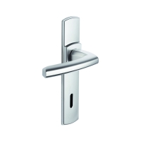 Ensemble sur grande plaque SCULT chromé velours