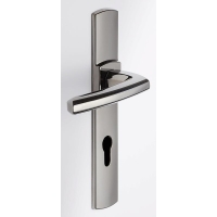 Ensemble sur petite plaque SCULT chromé velours