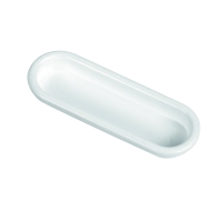 Poignée cuvette de meuble 75 x 23 mm plastique