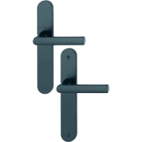 Ensemble sur grande plaque HAMBURG - noir mat F9714