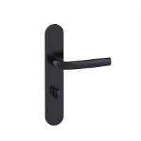 Ensemble sur grande plaque LOGIO Onyx noir mat