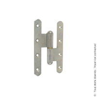 Paumelle renforcée FFGE à grand écartement nœuds ronds bouts ronds zingué