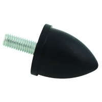 Butoir conique sur tige filetée caoutchouc