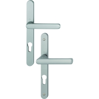 Ensemble sur grande plaque étroite saillie réduite HAMBURG noir mat F9714