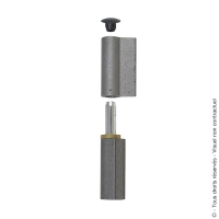 Paumelle à souder mixte Soudan acier avec bague laiton