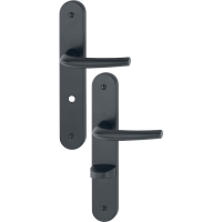 Ensemble sur grande plaque SAN-DIEGO noir mat F9714