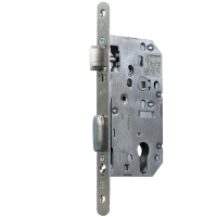 Serrure à larder 1 point série D450 têtière inox