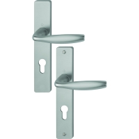 Ensemble sur grande plaque carrée NEW-YORK inox F9