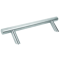 Poignée de tirage tubulaire déportée  simple  droite en T inox 304