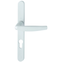 Ensemble sur grande plaque étroite avec béquille à saillie réduite ATLANTA blanc F9016