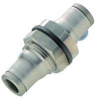 Raccord instantané union double égale traversée de cloison série 3816